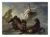 Minerve abreuve ses chevaux dans l'océan au retour d'un combat Lámina giclée por René Antoine Houasse Minerve abreuve ses chevaux dans l'océan au retour d'un combat Lámina giclée por René Antoine Houasse