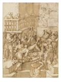 Martyre de saint Laurent reproduction procédé giclée par Girolamo Macchietti