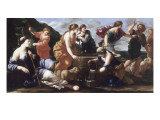 Moïse et les filles de Jethro Giclee Print by Giovanni Francesco Romanelli