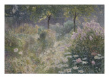 Chemin fleuri reproduction procédé giclée par Emile Claus