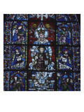 Cathédrale Notre Dame de Chartres. Vitrail: "Notre Dame de la Belle Verrière" Giclee Print