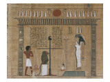 Papyrus funéraire : scène de psychostasie (pesée de l'âme) Gicleetryck Papyrus funéraire : scène de psychostasie (pesée de l'âme) Gicleetryck