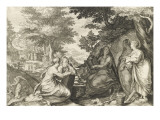 Paraboles de cinq vierges sages et de cinq vierges folles reproduction procédé giclée par Pieter Jansz Saenredam