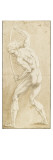 Homme nu, debout, tenant la hampe d'un étendard Giclée-tryk af Raffaello Sanzio Homme nu, debout, tenant la hampe d'un étendard Giclée-tryk af Raffaello Sanzio