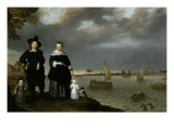 Un Armateur et sa famille Reproduction procédé giclée par Abraham Willaerts