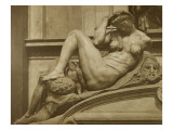 La Nuit , Figure allégorique du tombeau de Jules II par Michel-Ange reproduction procédé giclée