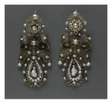 Paire de boucles d'oreilles Reproduction procédé giclée