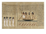 Papyrus mythologique d'Imenemsaouf, Supérieur des porteurs de bouclier-quera d'Amon Gicleetryck Papyrus mythologique d'Imenemsaouf, Supérieur des porteurs de bouclier-quera d'Amon Gicleetryck