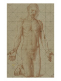Homme nu agenouillé, les bras tendus vers le sol, les doigts écartés reproduction procédé giclée par Pierre Puvis de Chavannes