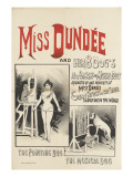 Miss Dundee and her 8 dogs, le chien peintre et le chien musicien Reproduction procédé giclée