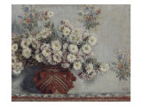 Chrysanthèmes Reproduction procédé giclée par Claude Monet