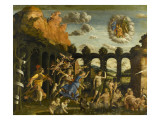 Minerva Expelling the Vices of the Garden of Virtue Giclee Print by Andrea Mantegna