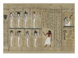 Papyrus mythologique d'Imenemsaouf, Supérieur des porteurs de bouclier-quera d'Amon Wydruk giclee