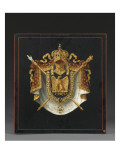 Panneau d'Armoiries aux armes de Napoléon III Reproduction procédé giclée