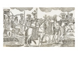Ordre et marche du boeuf gras, sortant de l'abattoir du Roule Lámina giclée Ordre et marche du boeuf gras, sortant de l'abattoir du Roule Lámina giclée