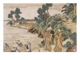 Livre syllabaire du Trésor des Vassaux fidèles Lámina giclée por Katsushika Hokusai