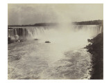 Les chutes du Niagara, vue d'un bateau Giclee-trykk av George Barker