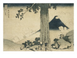 Le col de Mishima dans la province de Kai reproduction procédé giclée par Katsushika Hokusai