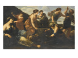 Moïse et les filles de Jéthro Giclee Print by Giovanni Francesco Romanelli