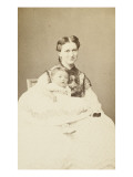 Mme Eiffel et sa fille Claire Giclee-trykk av et Bertall Bayard