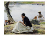 Les souvenirs Giclee Print by Emile Friant