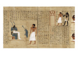 Papyrus mythologique d'Imenemsaouf, Supérieur des porteurs de bouclier-quera d'Amon reproduction procédé giclée