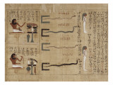 Papyrus mythologique d'Imenemsaouf, Supérieur des porteurs de bouclier-quera d'Amon Giclée-Druck