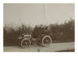 Album photographique : René de Knyff sur sa Panhard-et-Levassor en 1900 Reproduction procédé giclée