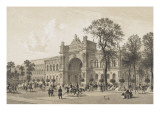 Palais de l'Industrie. Entrée principale (série Paris dans sa splendeur) Giclee-trykk av Adolphe Jean-baptiste Bayot Palais de l'Industrie. Entrée principale (série Paris dans sa splendeur) Giclee-trykk av Adolphe Jean-baptiste Bayot