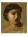 La Douleur reproduction procédé giclée par Henri Lehmann