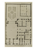 Planche 249 : Plan du Rez-de-Chaussée de l'hôtel Hesselin construit par l'architecte Le Vau Lámina giclée por Jacques-François Blondel Planche 249 : Plan du Rez-de-Chaussée de l'hôtel Hesselin construit par l'architecte Le Vau Lámina giclée por Jacques-François Blondel
