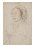 Portrait de Charlotte d'Humières (vers 1510-vers 1560) reproduction procédé giclée par Jean Clouet