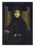 Portrait de Mme Georges Bizet reproduction procédé giclée par Jules Elie Delaunay