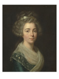 Portrait de jeune femme Giclée-Druck von Antoine Vestier