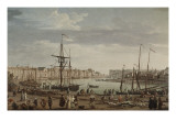 Port de Dieppe Reproduction procédé giclée par Claude-Joseph Vernet