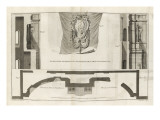 Planche 39 : Plan, coupe et profil de la fontaine de la rue de Grenelle Giclee-trykk av Jacques-François Blondel Planche 39 : Plan, coupe et profil de la fontaine de la rue de Grenelle Giclee-trykk av Jacques-François Blondel