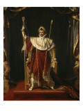Portrait de Napoléon Ier en costume impérial reproduction procédé giclée par Jacques-Louis David