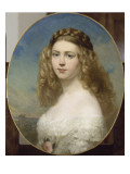 Portrait de la Princesse Amélie de Bavière. Giclee Print by Franz Xaver Winterhalter