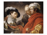 Portrait de trois hommes Giclée-Druck von Francois Andre Vincent