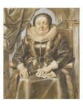 Portrait de femme assise dans un fauteuil reproduction procédé giclée par Jacob Jordaens