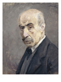 Portrait de l'artiste, âgé Giclée-Druck von Max Liebermann