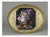 Plateau, à décor de nature morte sur fond doré Giclee Print by Joseph Nigg