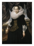 Portrait d'une jeune femme allemande Reproduction procédé giclée par Thomas de Keyser