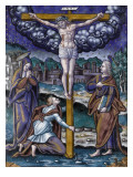 Plaque : la Crucifixion Giclee Print by Pierre Reymond