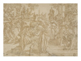 Rébecca offrant à boire à Eliezer Giclée-Druck von Martin de Vos