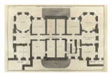 Planche 10 : Plan du sous-sol de l’hôtel de la duchesse du Maine (ancien hôtel de Moras) Lámina giclée por Jacques-François Blondel Planche 10 : Plan du sous-sol de l’hôtel de la duchesse du Maine (ancien hôtel de Moras) Lámina giclée por Jacques-François Blondel