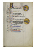 Psautier d'Ingeburge de Danemark, reine de France reproduction procédé giclée