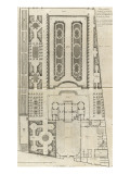 Planche 9 : Plan général des bâtiments et des jardins de l'hôtel de la duchesse du Maine Lámina giclée por Jacques-François Blondel Planche 9 : Plan général des bâtiments et des jardins de l'hôtel de la duchesse du Maine Lámina giclée por Jacques-François Blondel