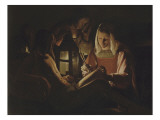 Saint Sébastien à la lanterne Lámina giclée por Georges de La Tour