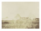 Pyramides de Gizeh, Egypte reproduction procédé giclée par Felice Beato
